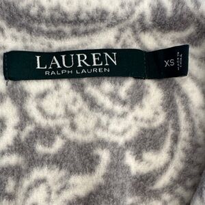 Lauren Ralph Lauren Gray and Cream fleece pajama set size xs